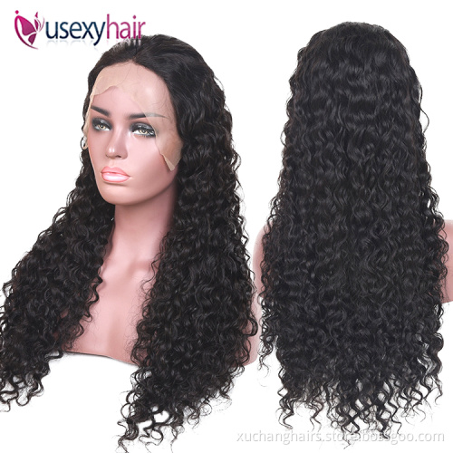 Top quality brazilian virgin hair frontal human lace wigs pre plucked HD lace 13x4 HD lace front wig 100 human hair wig in bulk